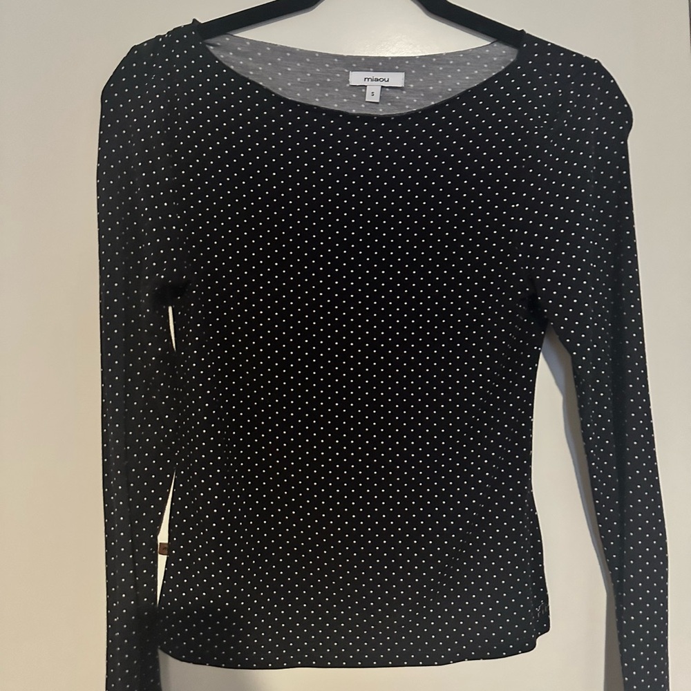 Miaou Black Long-Sleeve Size Small